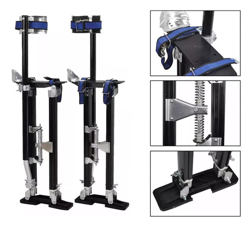 Zancos Aluminio,correas Para Zancos,ajustable Sancos 24-40''