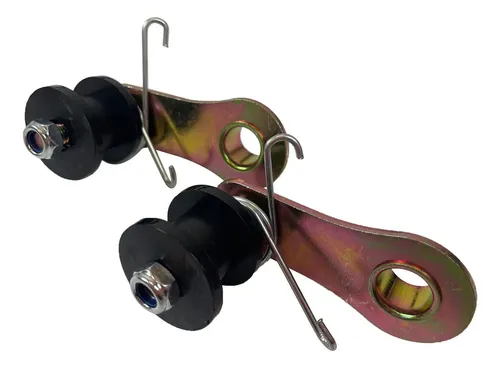 2 Piezas 15mm Agujero Diámetro Motocicleta Cadena Ajustador Bloque Tensor Rojo