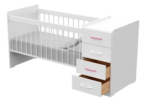 Cuna Express Con Cajonera Varon Y Nena Blanco Color Blanco Variacióncódigo Universal De Producto 7795513127162