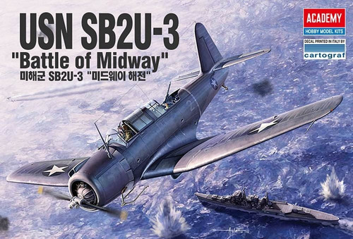 Academy Us Navy Usn Sb2u-3 Vindicator Batalla Midway Plastic