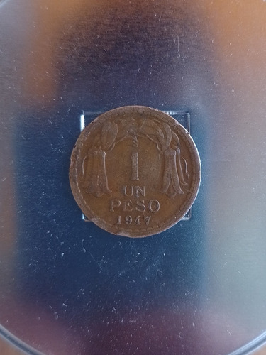 Moneda 1 Peso Chile Año 1947