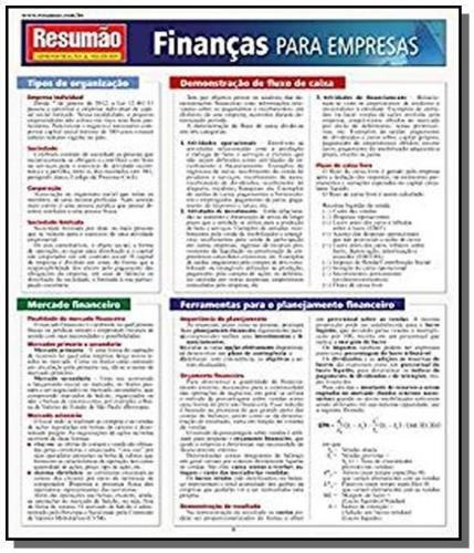 Resumao Administracao E Negocios - Financas Para E