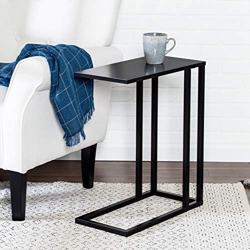Mesa Auxiliar Forma De C Tbl08725, Color Negro