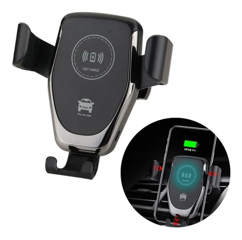 Imagen 2 de 7 de Soporte Celular Auto Carga Rapida Inalambrica Wireless