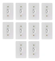 Comprar Kit 10 Tomadas Elétricas Completas Vertical Stylus Ilumi 10a