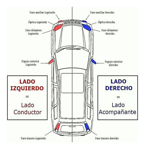 Imagen 4 de 6 de Espejo Exterior Con Control Izquierdo Fiat Fiorino 14/20