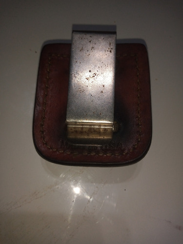 Estuche Funda Encendedor Zippo Cuero Marrón - Usa (Usado)