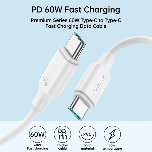Cable 45w Para Celular Carga Súper Rápido Tipo C A Tipo C