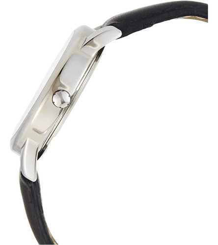 Reloj Hombre Timex Correa De Piel Con Luz 35 Mm T205019j Correa Negro Bisel Latón Función B Fondo Blanco