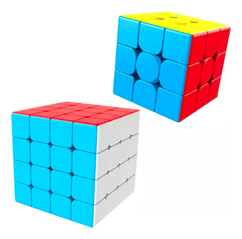 Cubo Rubik Moyu Pack 3x3 + 4x4 Meilong De Velocidad Magico