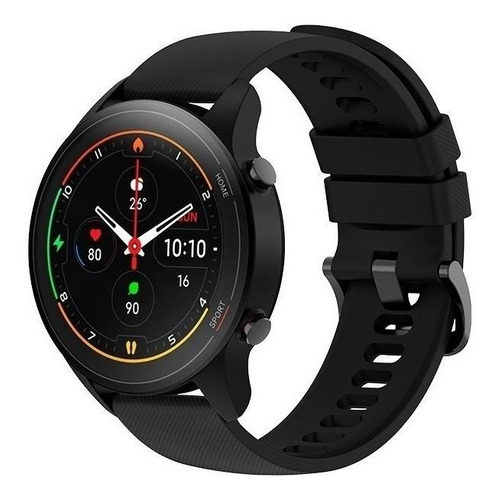 Imagen 2 de 5 de Xiaomi Mi Watch 1.39" caja de polímero reforzado con fibra de vidrio black malla black de tpu XMWTCL02