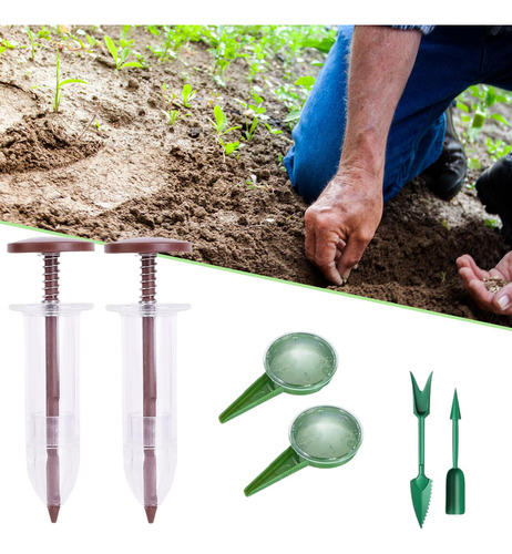 Dispensador De Semillas Para Siembra De Jardín, Café