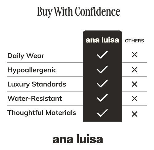 Pendientes Huggie Hoop Con Diseño De Ana Luisa Eden, Chapado