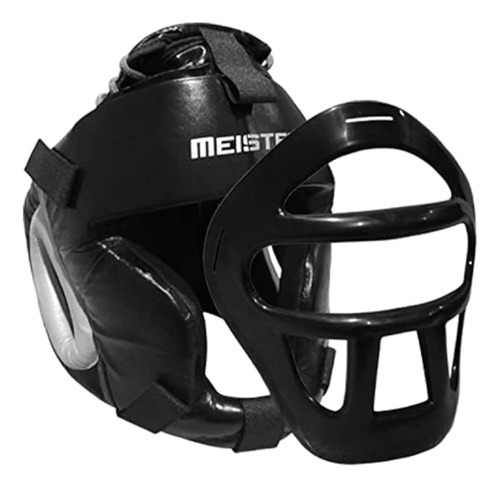 Meister Leather Head Guard W/removable Face Mask For Mma &