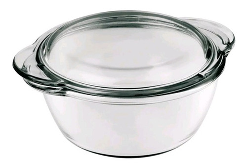 Cacerola Bowl Terrina Con Tapa 1,3 L Vidrio Templado Nadir