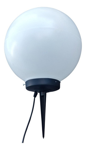 Globo De Piso Pvc Opal (28 Cm) Con Cuello Y Estaca Apto Led 