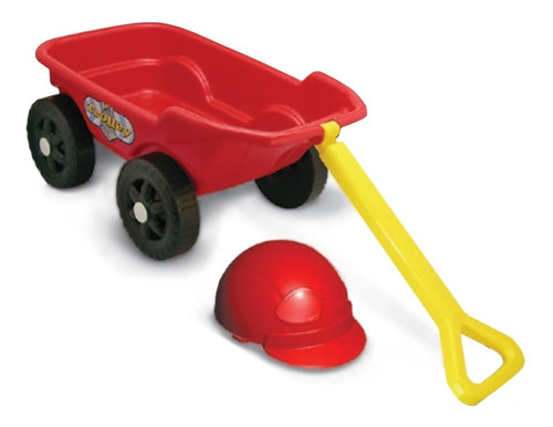 Carrinho De Mão Infantil Trolley Vermelho - Kepler