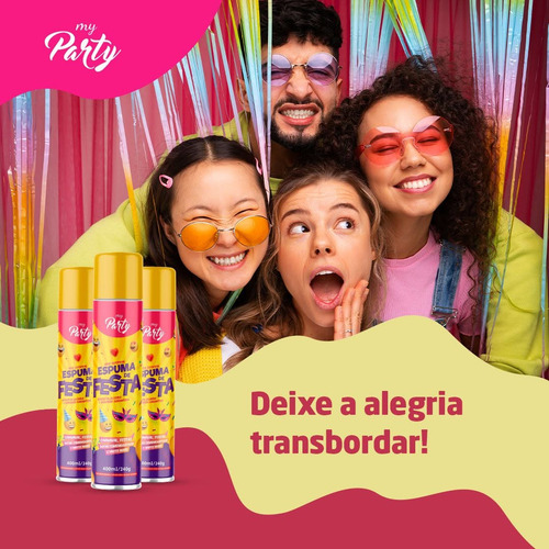 Espuma De Carnaval Neve Artificial Spray Espuminha Grande