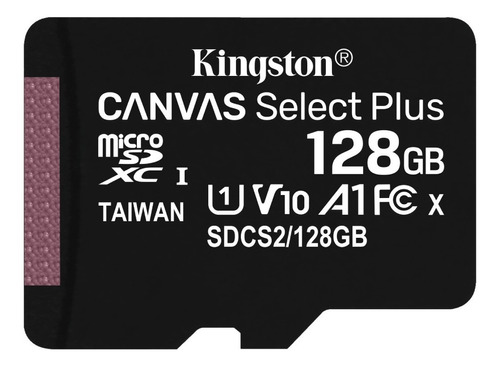 Micro Sd Kingston Canvas Select Plus 128gb 