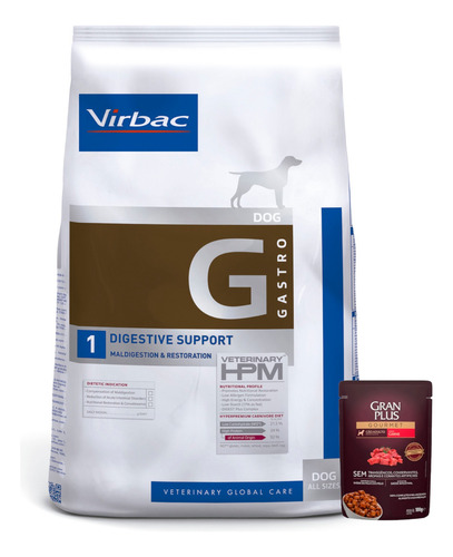 Hpm (virbac) Alimento Perro Digestive Support 7 Kg + Promo!