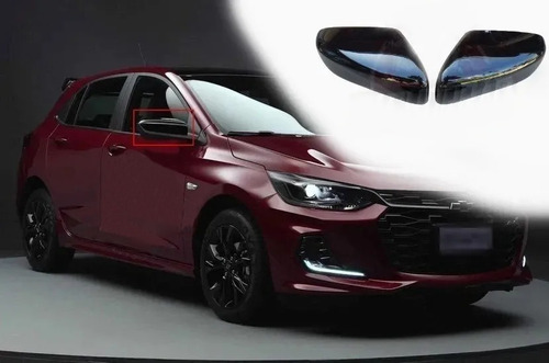 Aplique Para O Retrovisor Onix Turbo 2020 2022 2025 Black