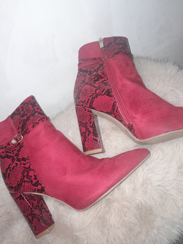 Botines Mujer Rojos 39