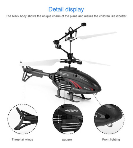 Super Helicóptero Brinque Com A Mão Que Voa Presente Criança