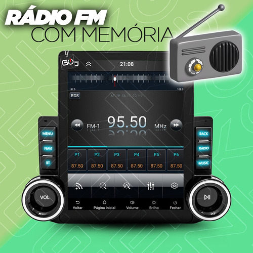 Multimídia Tesla Octacore 4+64gb Frontier 17/23 Carplay Gps