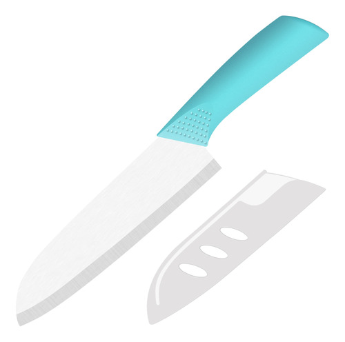 Rynal Cuchillo De Ceramica Santoku, Cuchillo Para Carnes, Fr