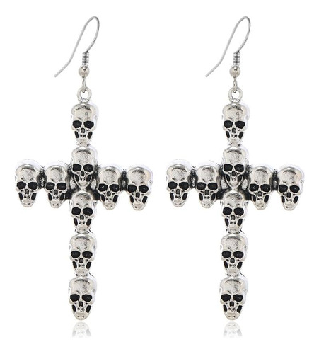 Pendientes De Calavera De Halloween, Pendientes De Esqueleto