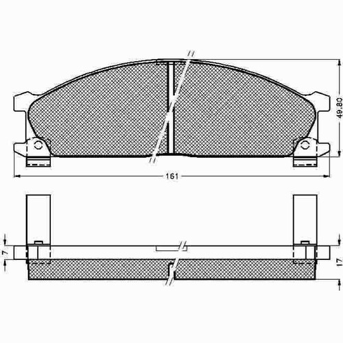 Pastilla De Freno Nissan ---pathfinder V6 (full) 90/94 Delan