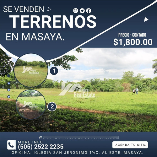 Imagen 1 de 5 de Venta De Terrenos En Masaya
