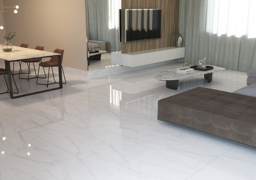 Porcelanico Calacata Gris Lux 72x72 Pulido Rectificado 1ra