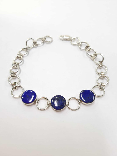 Pulsera Lapis Lazuli Plata Ley 925 P25