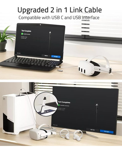 Syntech Cable Link Para Meta Quest 3 Usb A A Usb C 5 Metros