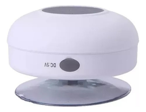 Mini Caixa De Som  Bluetooth A Prova D'água Portátil Ventosa Cor Branco