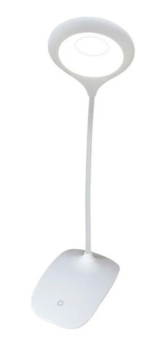Imagen 3 de 10 de Lámpara De Escritorio Sarli Autónoma Flexible Blanco Full