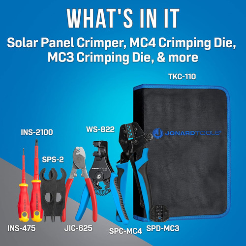 Herramienta De Crimpado Solar Mc3/mc4 Spk-100 - Jonard To...