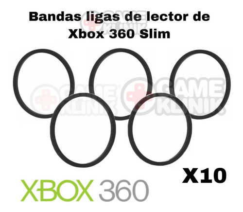 10 Liga Bandas Xbox 360 Fat Slim Lector Bandeja Xbox Clasico