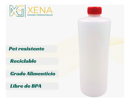Envase Botella Polietileno 500 Ml Industrial 400 Pzs Mayoreo