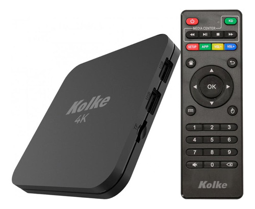 Tv Box Kolke 4k Uhd 16gb 2gb Android 10 Control Remoto  Color Negro Tipo De Control Remoto Estándar