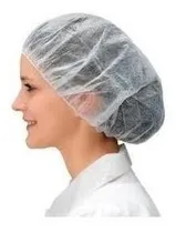 Comprar Caja 100 Gorros Desechables Cofia Enfermera Toca Blanco