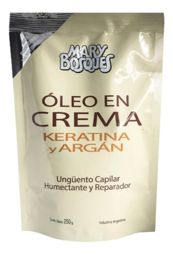 Mary Bosques Oleo En Crema Keratina Y Argan Doypack X 250g