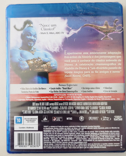 Blu Ray Aladdin (novo Original Lacrado)