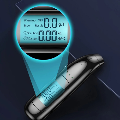 Detector De Alcoholímetro Digital Con Pantalla Lcd Y Alarma