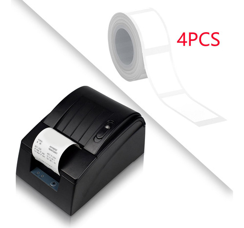 4 Etiquetas Térmicas Blancas Plegadas En De 12 Mm X