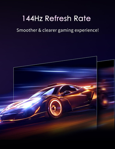 Caperave Portable Monitor Mini Led 144hz, 16 2560x1600 Qhd 6