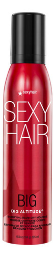 Sexyhair Big Altitude Bodifying Blow Dry Mousse, 6.8 Onzas, 