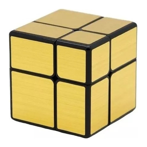 Cubo Rubik Mágico Qiyi Mirror 2x2 Plateado O Dorado