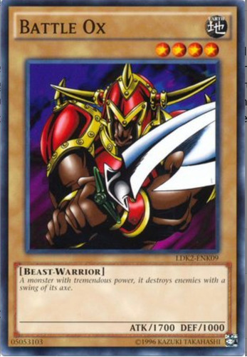 Tarjeta Yugioh! Buey De Batalla Ldk2-spk09 Common Unlimited